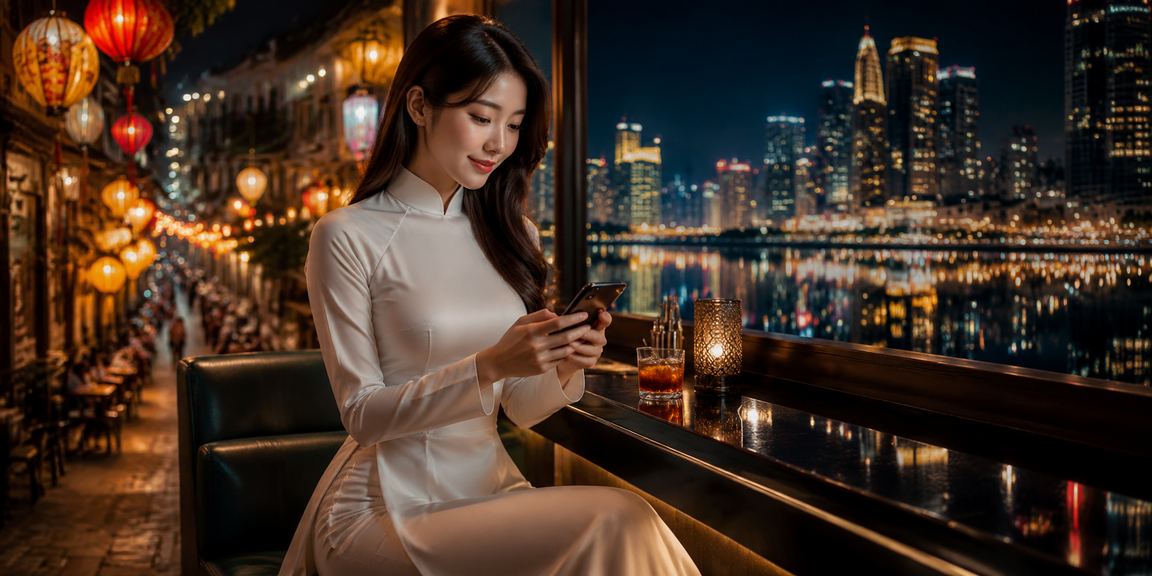 Người chơi tại Hà Nội tham gia cá cược thể thao trong trang phục áo dài truyền thống